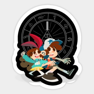 Pine twins Sticker